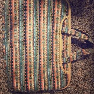 Laptop and school bag or briefcase